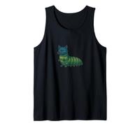Cat R Pillar Caterpillar Cat Art Lindo y Divertido Gato Camiseta sin Mangas