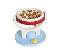 Cat Raised Food Bowl - Elevated Cat Bowl | WallMounted AntiTipping Folding | Cat Raised Food Bowl for Travel Indoor Outdoor Feeding Kitten Pet Water Kitchen Garden Patio Backyard Balcony