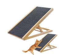 Cat Ramp Scratcher, Wooden Kitten Ladder, Non-Slip Couch Stairs, Multifunctional Climbing Pad, Scratch-Resistant, Easy Placement Design, Perfect for Indoor, Home, 27.56x13.39 Inches