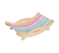 Cat Recliner Chair, Scratch-Resistant Elevated Kitten Bed, Breathable Wooden Pet Lounger, Stylish Pet Furniture for Small Cats, Puppies 19.29x12.4x5.91 Inch