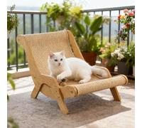 Cat Recliner Scraper Board, 2 in 1 Cat Recliner Scratching Board ，Scratch Resistant & Low Lint, Fits Cats Up to 20 in Body Length, Tail Not Included (Small)