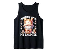 Cat Retirement Gnome For Women And Men With Cats And Books Camiseta sin Mangas