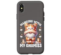 Cat Retirement Gnome For Women And Men With Cats And Books Carcasa para iPhone X/XS