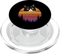 Cat Retro Style - Black Cat Vintage Style - Kitten Cat Lover PopSockets PopGrip para MagSafe