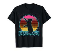 Cat Retro Vintage 70s 80s Style Funny Kitty Cats Lovers Camiseta
