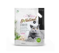 Cat&Rina BeNatural, Arena de Tofu para Gatos, Aglomerante, Vegetal. hasta 60 Días de Uso. Desechable en el Orgánico o el Inodoro Fragancia: Carbón Activo, Formato Maxi 10L