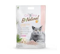 Cat&Rina BeNatural, Arena de Tofu para Gatos, Aglomerante, Vegetal y Ecológica. hasta 30 Días de Uso. Desechable en el Orgánico o el Inodoro | Fragancia : Melocotón, Formato 5,5 L