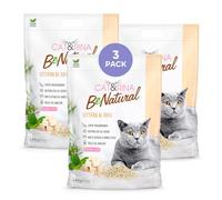 Cat&Rina BeNatural - Arenero para Gatos con Tofu de 5,5 l, 3 Unidades