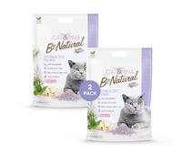 Cat&Rina BeNatural - Arenero para Gatos con Tofu de 5,5 l, aglutinante y Vegetal, hasta 30 días de Uso, se Elimina en el orgánico o en el Inodoro, Arena para Gatos antiolor Lavanda 2 Unidades