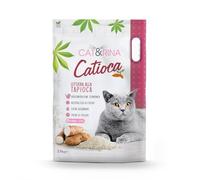 Cat&Rina Catioca - Arena granulada para Gatos de Tapioca de 2,5 kg, aglomerante y Vegetal, se Elimina en el orgánico. Arena para Gatos antiolor, 1 Unidad