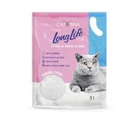 Cat&Rina Long Life, Arena para Gatos de Cristales de Sílice Súper Absorbente. Arena para Gatos de Gel de Silice Sin Polvo y Segura. | Clásica, Formato 5 L