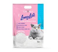 Cat&Rina Long Life, Arena para Gatos de Cristales de Sílice Súper Absorbente. Arena para Gatos de Gel de Silice Sin Polvo y Segura. | Clásica, Formato Maxi 16 L