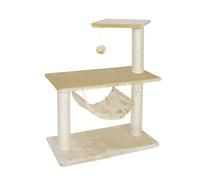 Cat&Rina - Rascador para Gatos Athena - Dimensiones: 75 x 40 x 96 cm de Altura - Color marrón - Estructura en Varios Planos elevados - Estimula a tu Gato - Incita en Saltos y Escalada