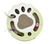 Cat Rishes, Scratches de Gato -karton - Tablero de rasguños para Gatos | Interactivo Robusto Divertido Gracioso Plato Multifuncional cáculos de cartón Corrugado cátedero Gato Bola gat Bola juguet