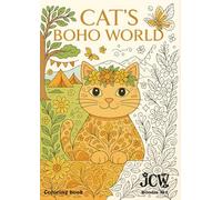 Cat’s Boho World: A Coloring Book of Whimsical Cats and Doodle Art (Doodle Art Series)