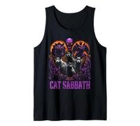 Cat Sabbath Feline Heavy Rock Band Parodia Música Rock Camiseta sin Mangas