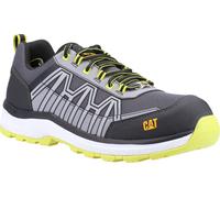 Caterpillar - Zapatillas Deportivas de Seguridad de Cuero Charge con Cordones para Adultos Unisex (41 EU) (Amarillo Lima, Negro, Blanco)