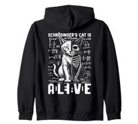 Cat Science de Schrödinger, Vivo y Muerto Sudadera con Capucha