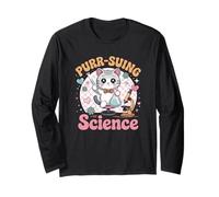 Cat Science Lab Chemistry Microbiology Nerd Manga Larga