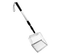 Cat Scooper para Caja de, Metal Cat Litter Scoop - Palilla de para Gatos de manejo Largo - Puja de pooperación rápida para clínicas veterinarias para el Cuidado de Mascotas Senior
