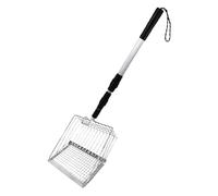 Cat Scooper para caja de , Metal Cat Litter Scoop - Sifting Box Box Scooper con pala profunda | Tamiz de puta de ancha ergonómica para el cuidado de mascotas para personas mayores al aire libre al air
