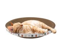 Cat Scratch Box de Cartón Ondulado, Bandejas de raspado Gato para la molienda, Esta de salón Elegante Los arañazos Tiene una Estructura de Forma de cáscara Que