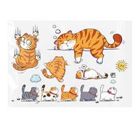 Cat Scratch Car Decal - Funny 5-Inch Bumper Sticker, Self-Adhesive Cute Cat Decoration, Lazy Cats Humor Vehicle Graphic | Creative Scratch Mark Design For Auto Truck Motorcycle Wall Window Gift