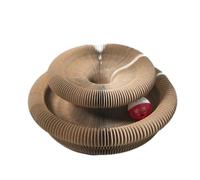 Cat Scratch - Cardboard Organ, Play Accessory | Tablero de rasguños con Bell, diseño Plegable y Resistente para Mantener Garras y ofrecer un Espacio de Juego Estimulante para los Gatos