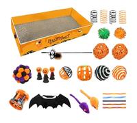 Cat Scratch, Cardboard Scratchers, Multi-Functional Interactive Easy to Use Sturdy Construction, Protector Hammock for Home, Apartment, Chair Desk, 13,78 x 11,81 x 1,97 pulgadas