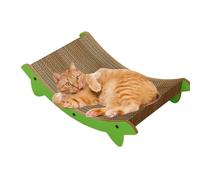 Cat Scratch Pad, Cat Scratcher Bed Scratching Board, Pet Supplies Furniture Protector, Ideal for Carpet, Sofa, Wall, Couch, Door, Indoor, Kitten, Small Dogs, Boredom, Play, Green and Wood Color