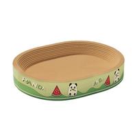 Cat Scratch Pad, Cat Scratching Board, Round Cats Lounger Bed, Recyclable Cardboard Scratcher with Comfortable Curved Design, Indoor Pet Furniture For Cats Rest Play Sleep Living Space