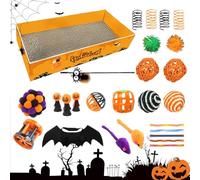 Cat Scratch Pad, Cat Scratching Pad Set of 27, Corrugated Cardboard Furniture Protector and Lounger for Apartment, Living Room, Bedroom, Garden, Patio, and Indoor-Outdoor Use
