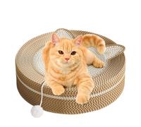 Cat Scratch Pad - Circular Sisal Claw Conditioning Board, Engaging Feline Play Accessory | Boredom Relief Scratching For Living Room Study Area Balcony Indoor Cats Activity