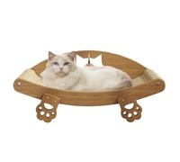 Cat Scratch Pads, Elevated Cat Scratcher Bed Lounger, 23.62x12.6 Inches, Sisal Furniture Protector and Pet Supply for Small Dogs, Kittens, Sleeping, Floor Play, Couch Enrichment, Boredom Relief