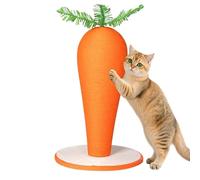 Cat Scratch Post, 40 x 30 x 30 cm Carrot Shape Boredom Relief Cat Toy | Vertical Scratching Post, Anti-Tip Stability Design For Boredom Relief Play Indoor Outdoor Home Pets Kittens Floor