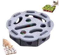 Cat Scratch Puzzle Enrichment Box, Nail File Alternativa a Clippers & Grinders, Interactive Maze Toy for Indoor Cats, Self-Play Hunting & Scratching Fun (Blue-A)