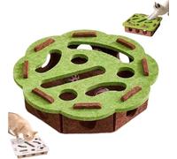 Cat Scratch Puzzle Enrichment Box, Nail File Alternativa a Clippers & Grinders, Interactive Maze Toy for Indoor Cats, Self-Play Hunting & Scratching Fun (Green-A)