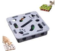 Cat Scratch Puzzle Enrichment Box, Nail File Alternativa a Clippers & Grinders, Interactive Maze Toy for Indoor Cats, Self-Play Hunting & Scratching Fun (Blue-B)