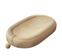 Cat Scratcher 3 en 1 Sisal Cat Board de rasguño, 22 rascador Ovalado con Bolas de Juguete sin desechos rasguños Resistentes a los rascadores Antideslizantes Inferiores para los Gatos Interiores rasca