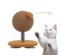 Cat Scratcher Ball, Interactive Kitten Suction Toy, Non-Slip Enrichment Roller 22.44x11.42x11.42 Inches, Claw Training Exercise Tool, Multi-Pet Activity Toy for Indoor Living Room Entertainment