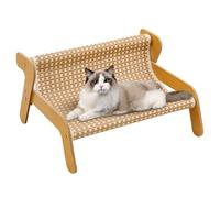 Cat Scratcher Bed, Grinding Claw Lounge, 21.26x17.32x11.02 Inches Furniture Protector with Curved Design, Indoor Cat Space for Resting, Playing, Exercise, Activity Area, Natural Brown