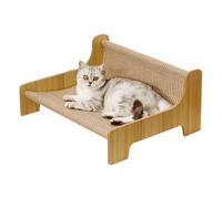 Cat Scratcher Bed, Interactive Scratcher Couch, 2-in-1 Pet Furniture Protector 22.05x16.93x8.86 Inches, Training Toy, Comfortable Resting Spot, Ideal for Balcony, Living Room Play
