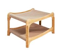 Cat Scratcher Bed, Solid Double Layer Kitten Scratching Pads, Interactive Pet Resting Pad for Small, Medium, Large Cats, Exercise, Playing, and Relaxing, 22.05x13.39x14.57 Inches