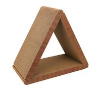 Cat Scratcher Board, Interactive Triangle Scratcher, Corrugated Cardboard Pet Toy, Detachable Activity Station for Physical Mental Play, Indoor Outdoor Use in Bedroom Living Room