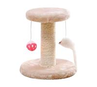 Cat Scratcher, Cat Scratching Post, Kitten Sisal Climbing Tree with Interactive Toy, Plush Base for Furniture Protection, Play, Training and Enrichment, 7.87x7.87x7.09 Inches