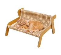 Cat Scratcher Couch, Cozy Sisal Claw Grinding Lounge, Multipurpose Wooden Furniture Protector, Sturdy Exercise Tool for Bored Cats and Indoor Pets, 21.26x17.32x11.02 Inches