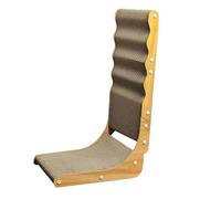 Cat Scratcher L Shape, Interactive Cat Furniture, Multiangle Kitten Scratcher Toy, Corrugated Claw Board with Random Balls, Indoor Use for Living Room Bedroom Lounge