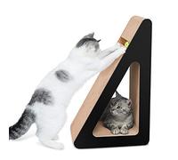 Cat Scratcher Lounge Bed, inclinación de cartón con Juguete de Pelota y Hierba gatera [68 x 36 x 27 cm;Múltiples ángulos, cartón y construcción Duradera]
