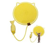 Cat Scratcher Mat, Cotton Rope, Furniture Protector, Sturdy Scratching Pad, Anti-Slip Design, Claw Care, Multi-Purpose Use Sturdy Weave, (42cm/50cm), Perfect For Indoor Cats