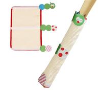 Cat Scratcher Mat - Long Sisal Scratch Pad, Curved Caterpillar Design, Heavy Duty Natural Fiber Build, Portable Pet Accessory |, Chair Arm Protector, Wall Edge Guard, Apartment Furniture